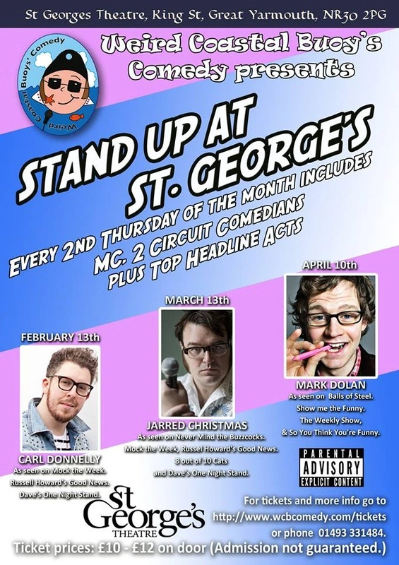 WCB Comedy event poster